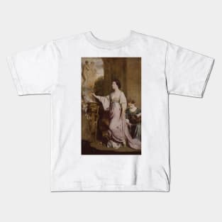 Lady Sarah Bunbury Sacrificing to the Graces by Joshua Reynolds Kids T-Shirt